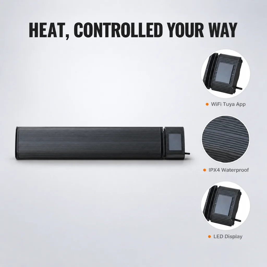 JHHEATSUP 13W heater and control features